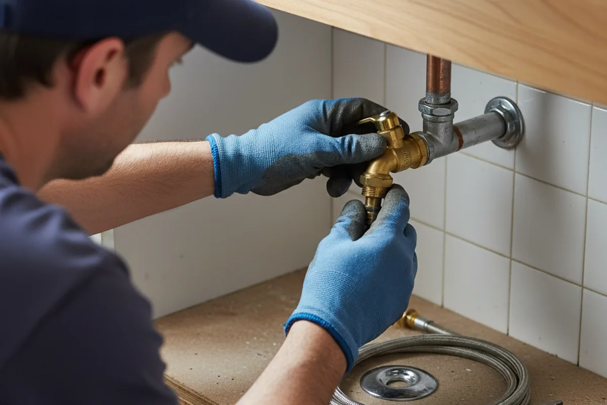 Shutoff valve and fitting work during Repiping in Underwood